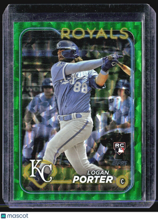 2024 Topps Logan Porter #666 Green Foilboard /499