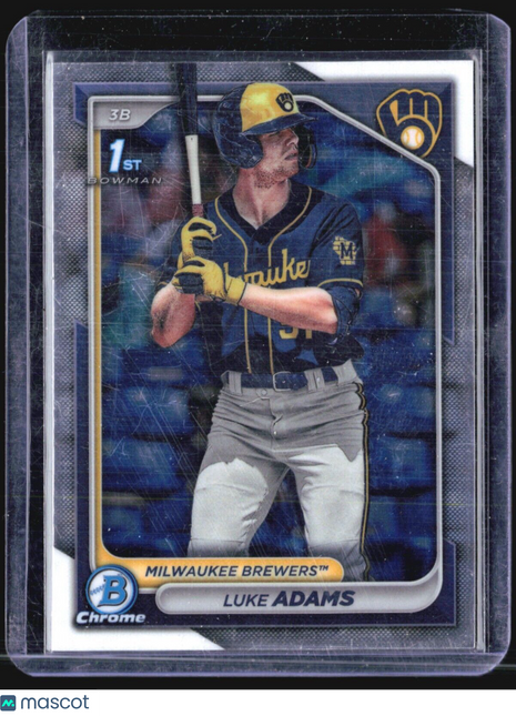 2024 Bowman Chrome 1st Luke Adams #BCP-50