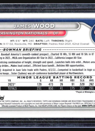 2024 Bowman Chrome Lunar Glow James Wood #BCP-91