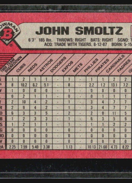 1989 Bowman John Smoltz #266