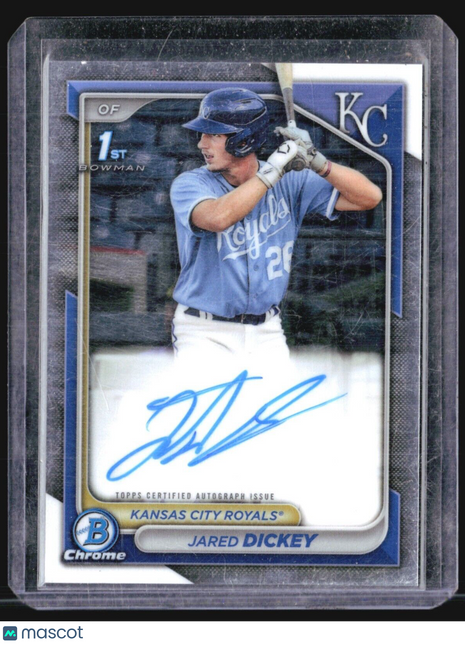 2024 Bowman Chrome 1st Auto Jared Dickey #CPA-JDI