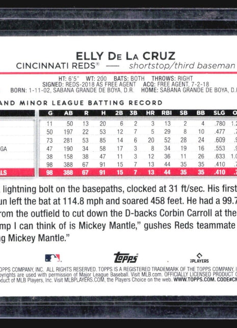 2024 Topps Elly De La Cruz #141