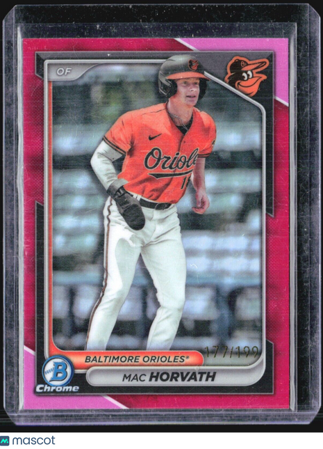 2024 Bowman Chrome Pink /199 Mac Horvath #BCP-6