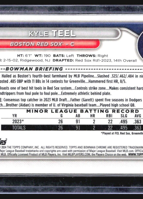 2024 Bowman Chrome 1st Mega Box Mojo Kyle Teel #BCP-48