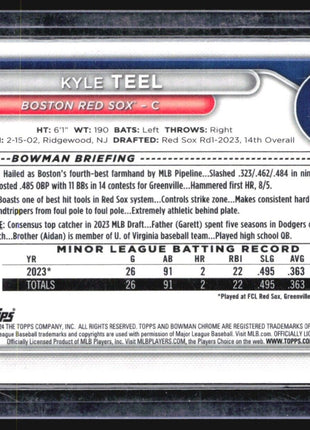 2024 Bowman Chrome 1st Kyle Teel #BCP-48