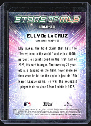 2024 Topps Series 1 Elly De La Cruz #SMLB-23 Stars of the MLB Rc