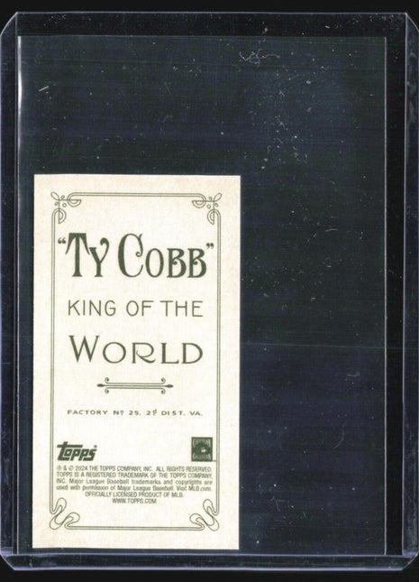 2024 Topps 206 Gary Carter Ty Cobb King of the World Back 1/1