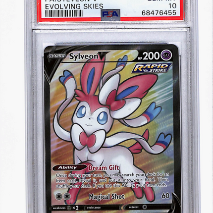 2021 Pokemon Sword & Shield Evolving Skies Sylveon V Fa PSA 10 #183
