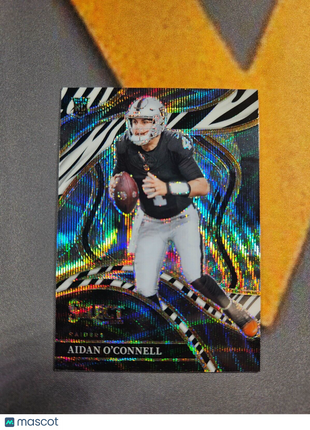 2023 Panini Select Aidan O'Connell Club Level Zebra Rc ssp #298