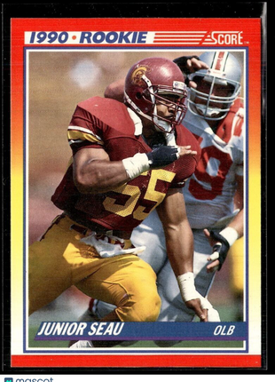 1990 SCORE ROOKIE JUNIOR SEAU CHARGERS