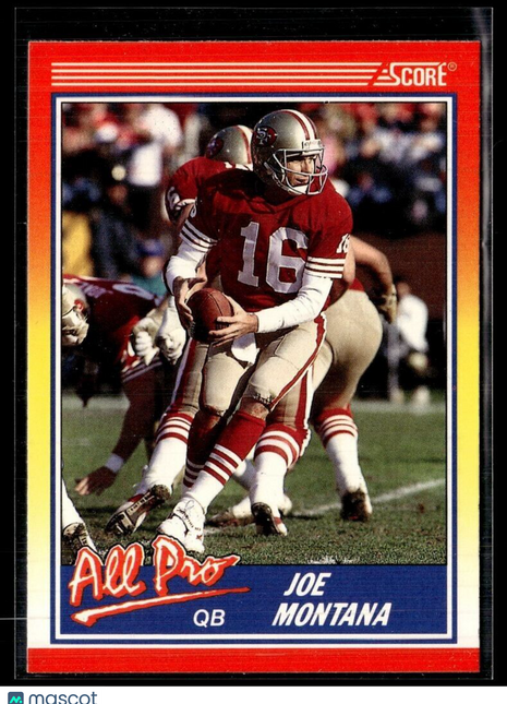 1990 SCORE ALL PRO JOE MONTANA 49ERS