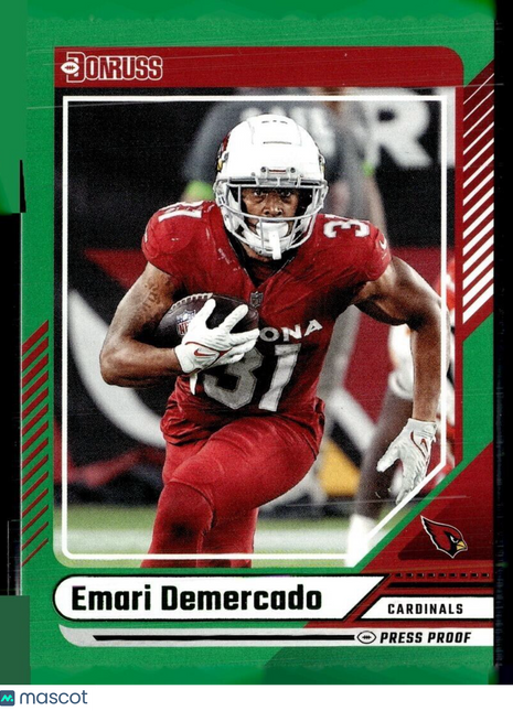 2024 DONRUSS GREEN PRESS PROOF EMARI DEMERCADO CARDINALS