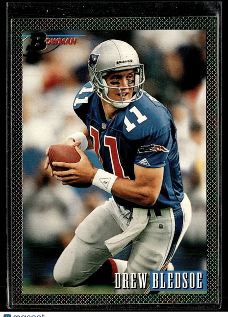 1993 BOWMAN GOLD RAINBOW FOIL DREW BLEDSOE PATRIOTS