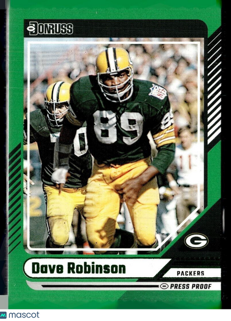 2024 DONRUSS GREEN PRESS PROOF DAVE ROBINSON PACKERS