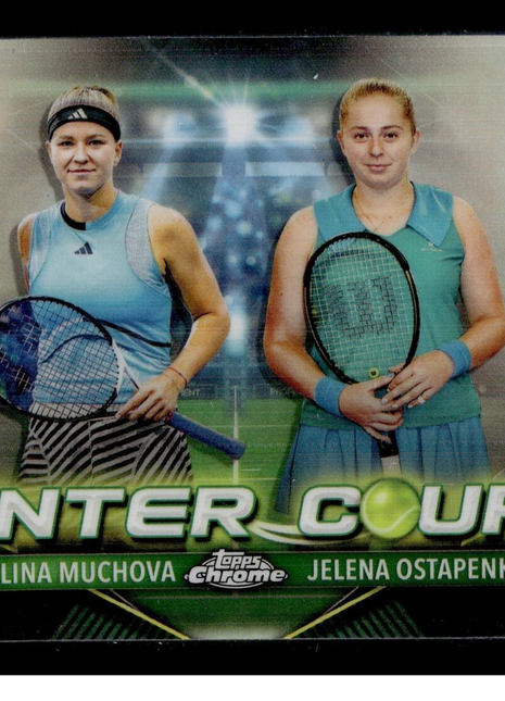2024 TOPPS CHROME TENNIS CENTER COURT CCC-MO Jelena Ostapenko Karolina Muchova