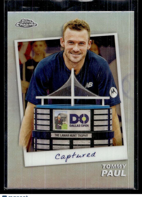 2024 TOPPS CHROME TENNIS CAPTURED CTD-TP Tommy Paul