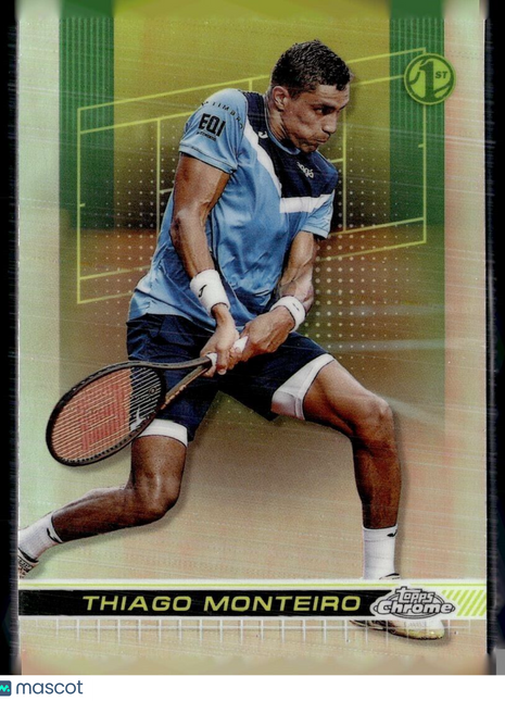 2024 TOPPS CHROME TENNIS REFRACTOR 36 Thiago Monteiro