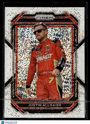 2023 PRIZM RACING WHITE SPARKLE JUSTIN ALLGAIER