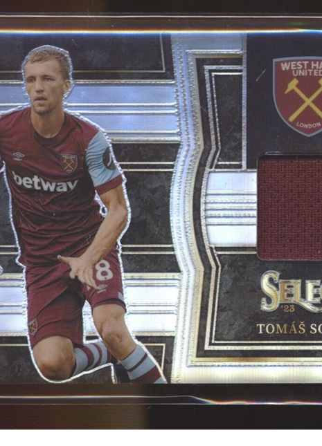 2023-24 SELECT PL HOLO SILVER #3 JERSEY RELIC TOMAS SOUCEK WEST HAM UNITED