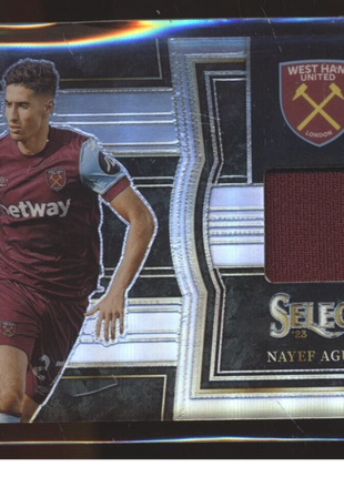 2023-24 SELECT PL HOLO SILVER JERSEY RELIC NAYEF AGUERD WEST HAM UNITED