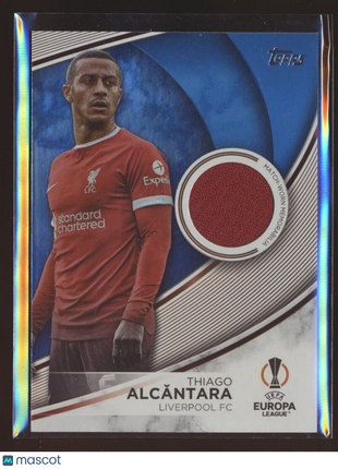 2023-24 TOPPS UEFA EUROPA BLUE /99 SUPERSTAR JERSEY THIAGO ALCANTARA LIVERPOOL