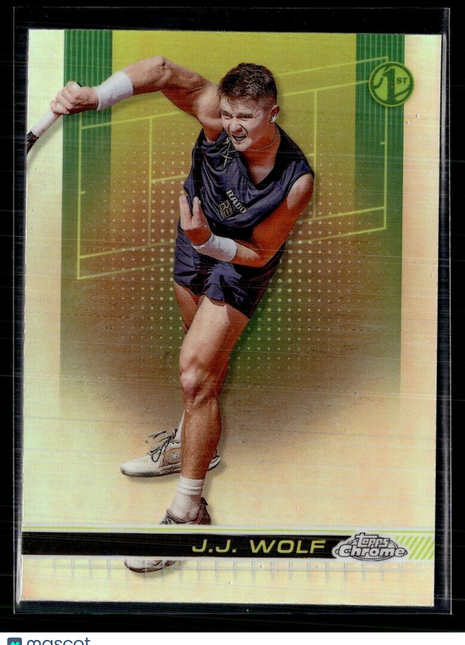2024 TOPPS CHROME TENNIS REFRACTOR 67 J.J. Wolf