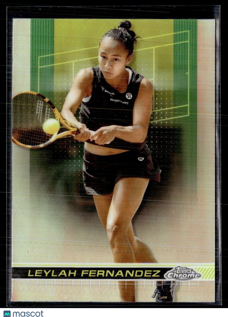 2024 TOPPS CHROME TENNIS REFRACTOR 123 Leylah Fernandez