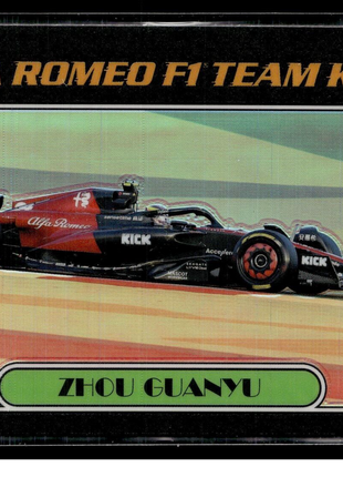 2023 TOPPS CHROME FORMULA 1 F1 1977 THROWBACK ZHOU GUANYU