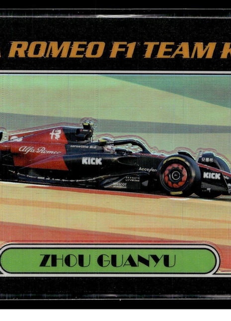 2023 TOPPS CHROME FORMULA 1 F1 1977 THROWBACK ZHOU GUANYU