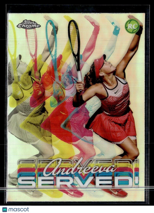 2024 TOPPS CHROME TENNIS SERVED! SER-MA Mirra Andreeva