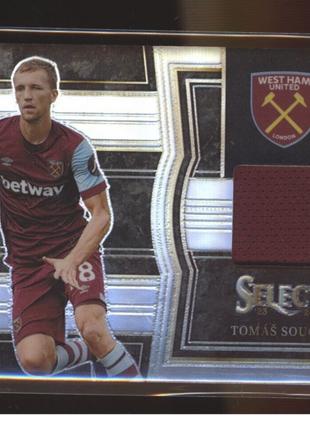 2023-24 SELECT HOLO SILVER JERSEY RELIC TOMAS SOUCEK WEST HAM UNITED