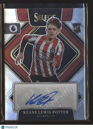 2022-23 SELECT PL ROOKIE HOLO SQUARE AUTO KEANE LEWIS POTTER BRENTFORD