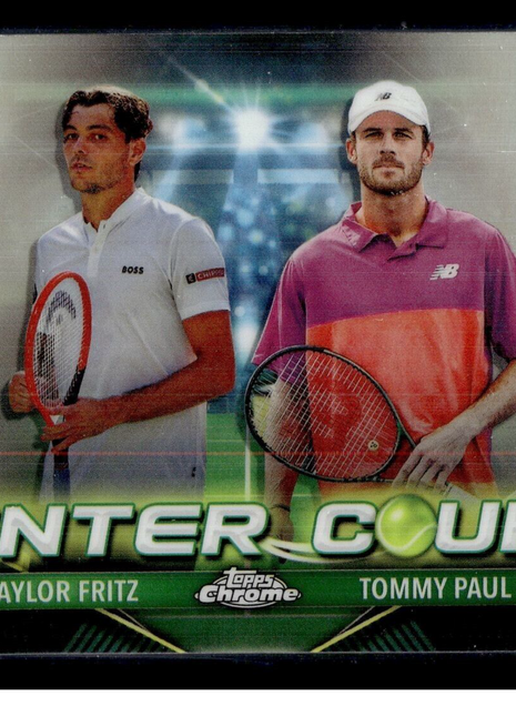 2024 TOPPS CHROME TENNIS CENTER COURT CCC-FP Taylor Fritz Tommy Paul