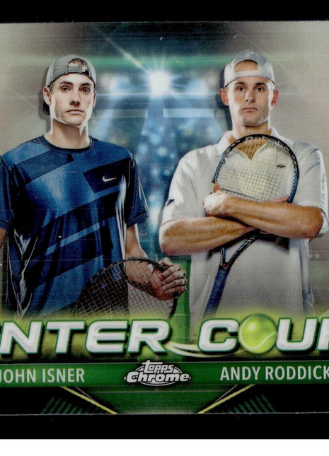 2024 TOPPS CHROME TENNIS CENTER COURT CCC-IR Andy Roddick John Isner