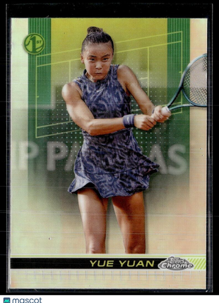 2024 TOPPS CHROME TENNIS REFRACTOR 7 Yue Yuan