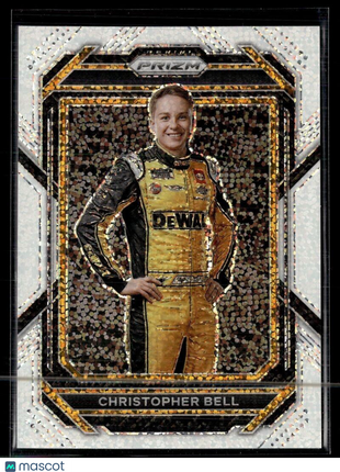 2023 PRIZM RACING WHITE SPARKLE CHRISTOPHER BELL