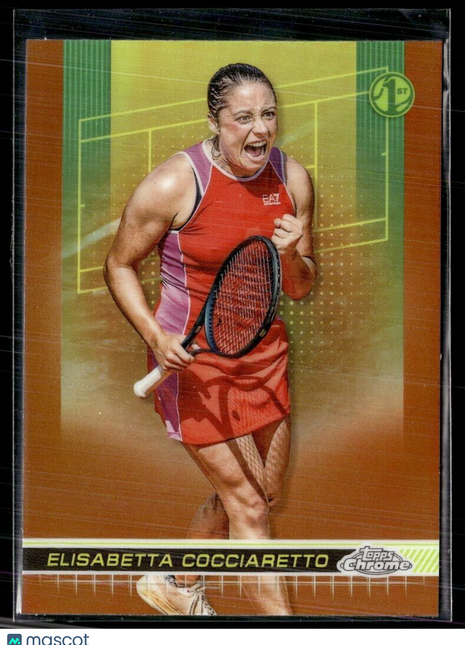 2024 TOPPS CHROME TENNIS CLAY COURT 117 Elisabetta Cocciaretto