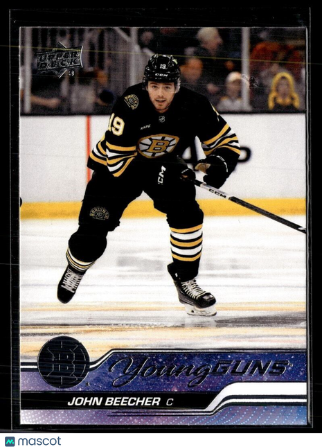 2023-24 UPPER DECK SERIES 2 YOUNG GUNS JOHN BEECHER BRUINS