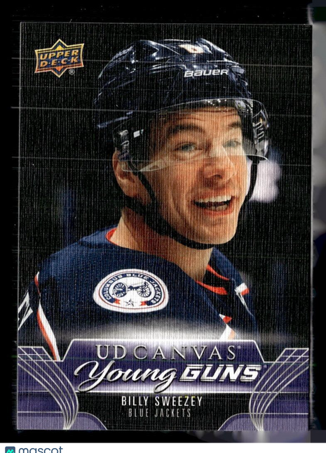 2023-24 UPPER DECK SERIES 2 UD CANVAS YOUNG GUNS BILLY SWEEZEY BLUE JACKETS
