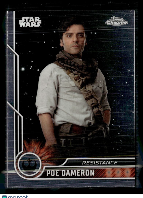 2023 TOPPS CHROME STAR WARS #67 POE DAMERON