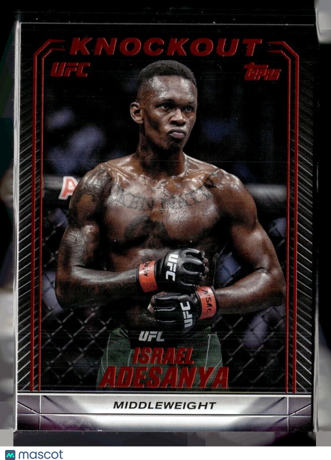 2024 TOPPS UFC KNOCKOUT ORANGE ISRAEL ADESANYA