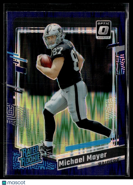 2023 OPTIC PURPLE SHOCK RATED ROOKIE 260 Michael Mayer Las Vegas Raiders