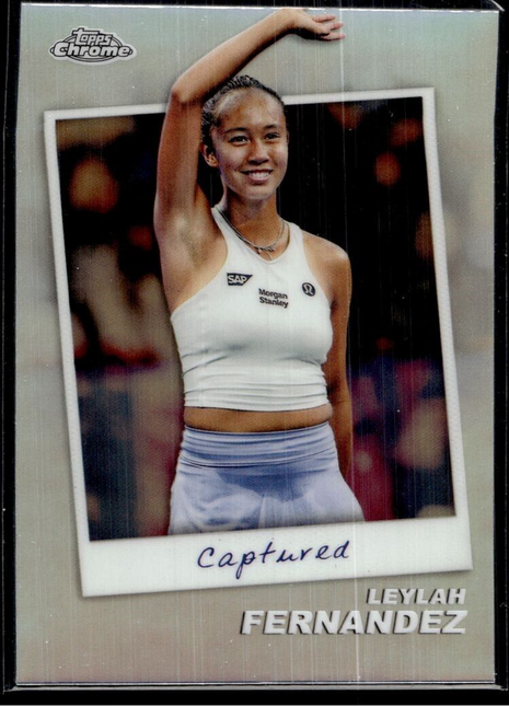 2024 TOPPS CHROME TENNIS CAPTURED CTD-LF Leylah Fernandez