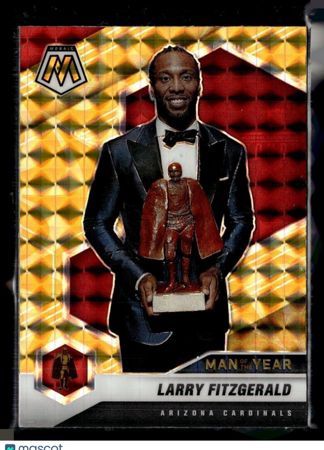 2021 MOSAIC YELLOW REACTIVE MAN OF YEAR LARRY FITZGERALD CARDINALS