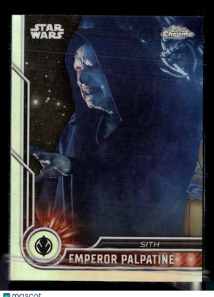 2023 TOPPS CHROME STAR WARS REFRACTOR #72 EMPEROR PALPATINE
