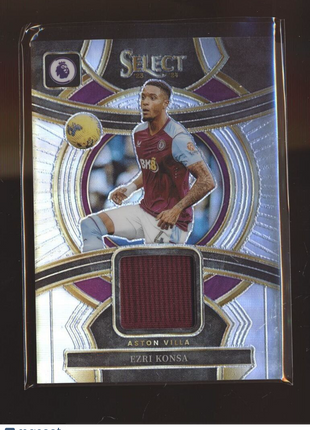 2023-24 SELECT PL HOLO SILVER JERSEY RELIC EZRI KONSA ASTON VILLA