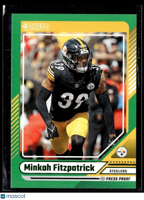 2024 DONRUSS GREEN PRESS PROOF MINKAH FITZPATRICK STEELERS