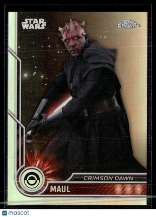2023 TOPPS CHROME STAR WARS REFRACTOR #24 MAUL