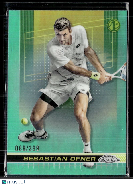 2024 TOPPS CHROME TENNIS AQUA /399 8 Sebastian Ofner