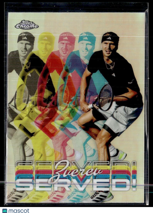 2024 TOPPS CHROME TENNIS SERVED! SER-AZ Alexander Zverev